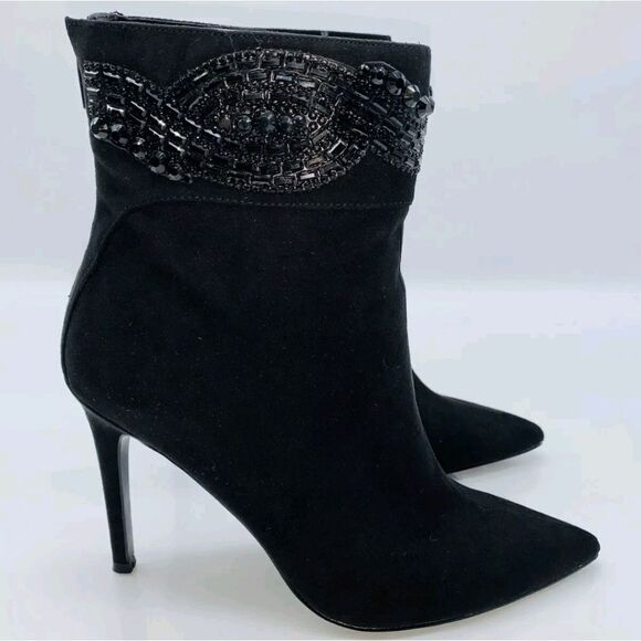 STUNNING NINA EMBELLISHED DRESS BOOTS - Picture 2 of 7